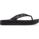 Crocs Women's Classic Platform Flip Sandals Black Size 39-40 with Elevated Textured Heel and Jibbitz™ Charm Personalization Classic Croslite™ Foam for All Day Comfort 180 chars - Crocs