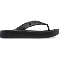 Crocs Classic Platform Flip Sandals Black 41 42 Women's Comfort Footwear