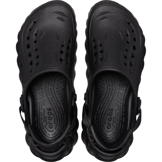 Crocs Unisex Echo Clog Black Comfortable Slip On Sporty Streetwear Inspired Footwear Featuring Croslite Construction and a LiteRide Drop In Footbed Sizes 38 39 - Crocs - Image 15
