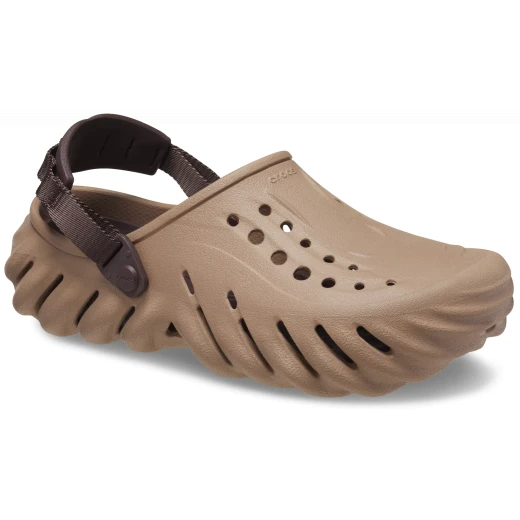 Crocs Unisex Echo Clog Brown Slip On Comfort Footwear for Men & Women Sizes 45-46 Bold Sculpting Sport Inspired Streetwear Design with LiteRide Drop In Footbed - Crocs - Image 3