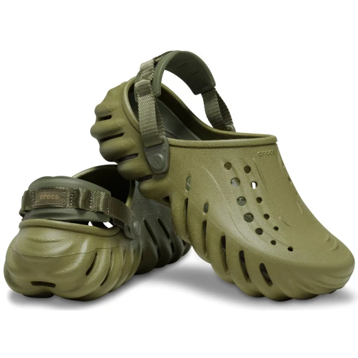 شبشب كروكس إيكو للجنسين باللون الأخضر مريح سهل الارتداء للبالغين مقاس 41 42 بتصميم كروستلايت وبطانة داخلية لايت رايد لتوفير الراحة طوال اليوم - كروكس - Image 24
