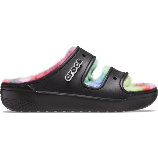 Crocs Women's Classic Cozzzy Spray Dye Sandals Multicolor Featuring Soft Fuzzy Liner and Heightened Outsoles, Personalizable with Jibbitz Charms, Sizes 36 37 Lightweight Comfort - Crocs - Image 22