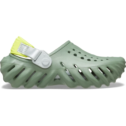 Crocs Kids Echo Clog in Green: Lightweight and Comfortable Footwear for Children, Sizes 34-35. Featuring Croslite Construction, Ventilation, and Customizable with Jibbitz Charms. - Crocs - Image 6