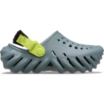 Crocs Kids Echo Clog Green Comfortable Slip On Shoes for Children Sizes 30 and 31 Lightweight and Durable Casual Footwear - Crocs