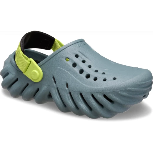 Crocs Kids Echo Clog Green Comfortable Slip On Shoes for Children Sizes 30 and 31 Lightweight and Durable Casual Footwear - Crocs - Image 3