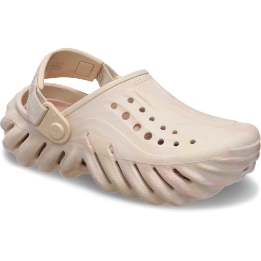 Crocs Kids Echo Marbled Clog Beige 29 30 Lightweight Comfort Shoes - Crocs - Image 3