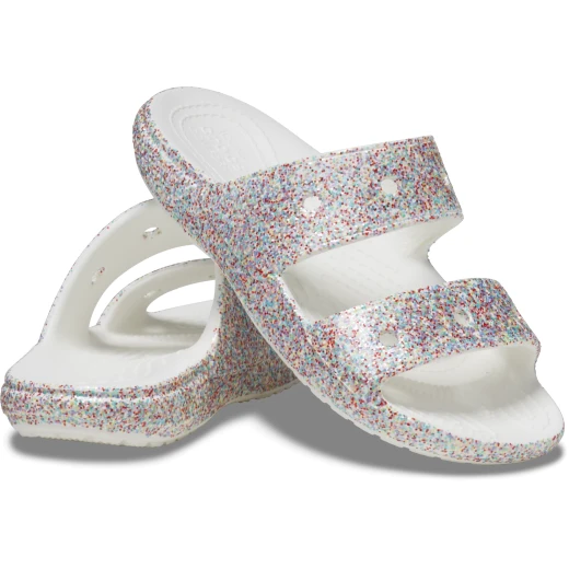 صنادل كروكس كلاسيك للأطفال مرصعة بالترتر متعددة الألوان مقاسات 34 35 - كروكس - Image 4