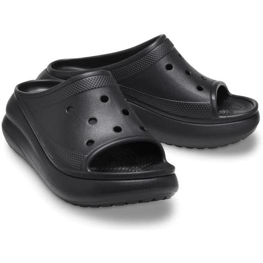Crocs Women's Crush Slide Sandals in Black, Sizes 41-42. Featuring Added Height, Bold Design, Comfortable, and Versatile. Perfect for Casual Wear, Personalizable with Jibbitz™. - Crocs - Image 4
