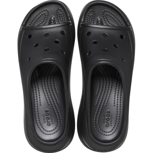 Crocs Women's Crush Slide Sandals in Black, Sizes 41-42. Featuring Added Height, Bold Design, Comfortable, and Versatile. Perfect for Casual Wear, Personalizable with Jibbitz™. - Crocs - Image 7