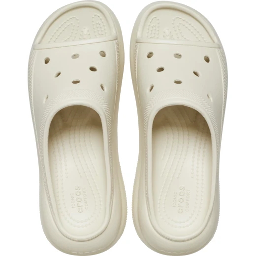 Crocs Kids Crush Slide Sandals Beige 36 37 Classic Design Elevated Comfort with Jibbitz Holes Stylish Footwear for Children Perfect for Summer Fun and Everyday Wear - Crocs - Image 11