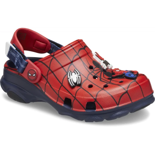 Crocs Toddlers Team Spider Man All Terrain Clog Red Featuring Rugged Outsoles, Adjustable Turbo Heel Straps, and Customizable with Jibbitz Charms Sizes 19 20 - Crocs - Image 3