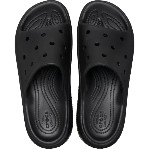 Stomp Collection Women's Black Slide Sandals with Chunky Exaggerated Soles Sizes 41 42 Stylish and Comfortable - Crocs - Image 7