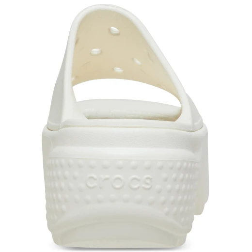 Stomp Collection Women's Off White Slide Sandals with Chunky Exaggerated Soles Sizes 41 42 for Bold and Stylish Footwear Stomping - Crocs - Image 13