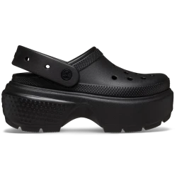 Stomp Collection Women's Clog Black Color Size 37 38 Featuring Exaggerated Chunky Soles for Bold Style Lightweight Design Perfect for Women Who Love to Make a Statement