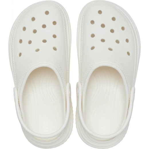 Stomp Collection Women's Clog Off White 39 40 Chunky Exaggerated Sole Comfortable Stylish Lightweight Stomping Design, Sizes 39 and 40 for Women - Crocs - Image 3
