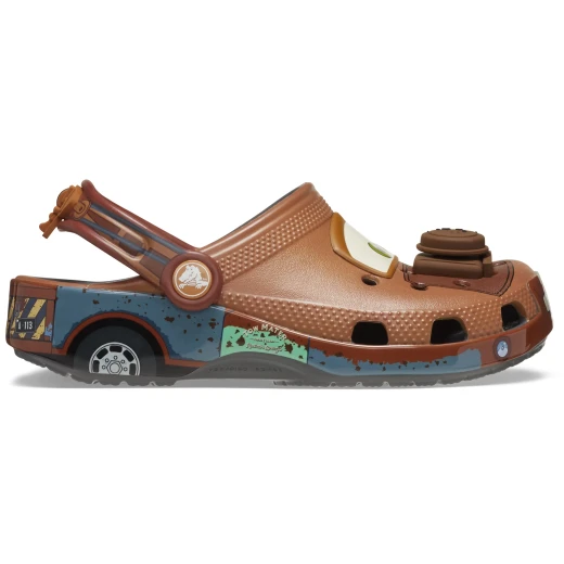Disney Pixar Cars Mater Toddler Clogs Brown Featuring Tow Mater Graphics Size 25 26 Comfortable Cushioned Footbed Heel Strap for Little Feet - Crocs - Image 2