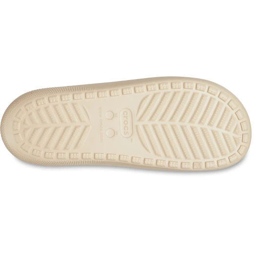 صنادل سلايد كلاسيكية للجنسين من كروكس باللون البيج مقاس 43-44: راحة أيقونية وتصميم قابل للتخصيص مع مقاس واسع وسهولة التنظيف والتجفيف السريع - كروكس - Image 8