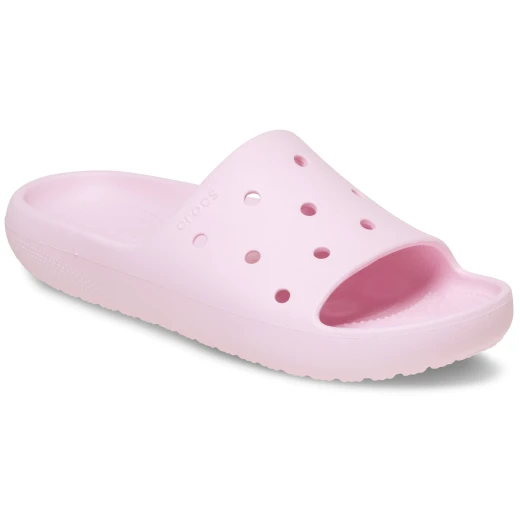 Crocs Women's Classic Slide 2.0 Sandals Pink for Women Sizes 38 39 Comfortable Slip On Summer Footwear Iconic Crocs Comfort Design with Holes for Jibbitz Charms - Crocs - Image 3