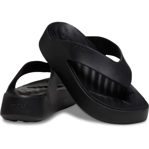 صنادل فليب فلوب للجنسين Getaway Platform من Crocs باللون الأسود بتقنية Free Feel لتوفير الراحة القصوى مقاس 46 47 مثالية لرحلاتك - كروكس - Image 24