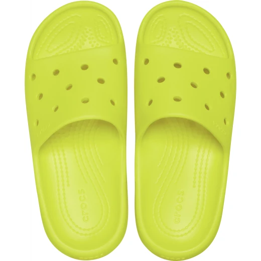 صنادل سلايد كلاسيكية للأطفال من كروكس لون أخضر مريحة مع Iconic Crocs Comfort مقاس 32 33 متوافقة مع Jibbitz - كروكس - Image 12