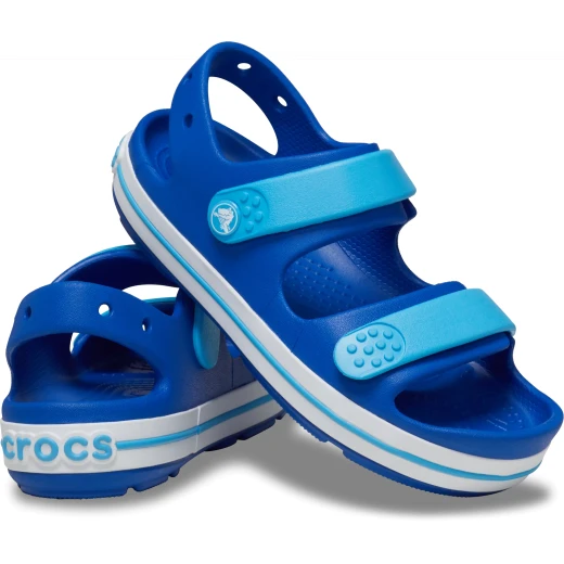 Crocs Toddlers Crocband Cruiser Sandal Blue 27 28 with Adjustable Straps and Toe Bumper for Playground and Pool Adventures. Customize with Jibbitz Charms for Fun and Style. - Crocs - Image 20