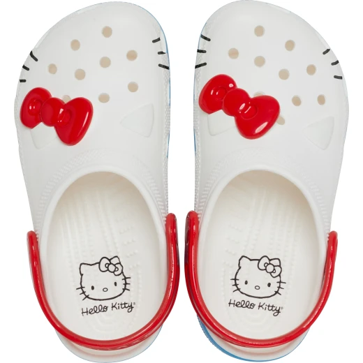Crocs Kids Hello Kitty Classic Clog White 28 29 Anniversary Edition - Crocs - Image 7