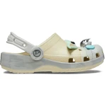 Crocs Kids Star Wars Grogu Classic Clogs Featuring Grogu Embellishment and Mandalorian Jibbitz Charms Beige 37-38 Comfortable Lightweight Foam Construction for Children's Footwear - Crocs