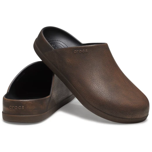 Dylan Unisex Burnished Clog Brown Leather Style Comfort Mules Sizes 34 35 Perfect for Everyday Wear Stylish Footwear Classic Design - Image 4