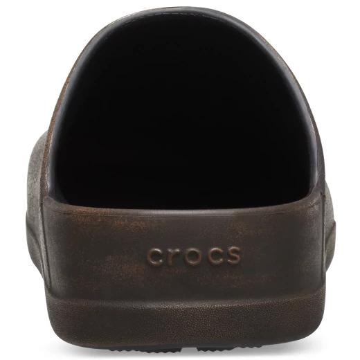 Dylan Unisex Burnished Clog Brown Leather Style Comfort Mules Sizes 34 35 Perfect for Everyday Wear Stylish Footwear Classic Design - Image 5