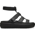 Brooklyn Luxe Gladiator Sandals for Women in Black, Sizes 38 and 39. Stylish and Comfortable Flat Sandals with a Modern Edge, Perfect for Everyday Wear and Special Occasions. - Crocs