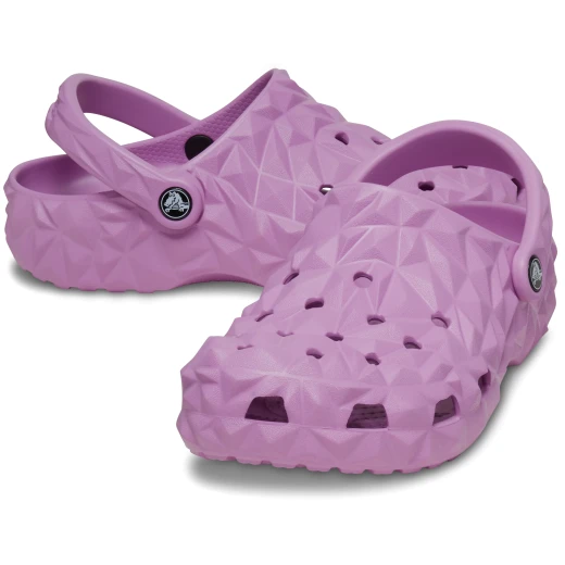 شبشب كروكس كلاسيكي هندسي للنساء باللون الوردي مقاس 38-39 مريح وخفيف الوزن بتقنية Iconic Crocs Comfort للنساء شباشب أنيقة مثالية للارتداء اليومي - كروكس - Image 8