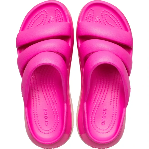 Crocs Women's Mega Crush Triple Strap Slide Sandals: Pink Platform Style with 3 Straps, Enhanced Tread, and Sizes 37-38 for Stylish Comfort - Crocs - Image 19