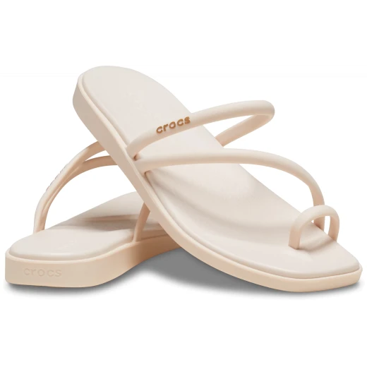 صندل ميامي نسائي بحلقة عند الأصابع بيج 37 38 ملابس بحر صيفية - كروكس - Image 8