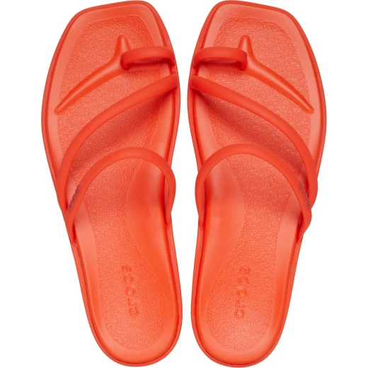صندل ميامي نسائي بحلقة عند الأصابع برتقالي مقاس 36 37 ملابس صيفية للشاطئ - كروكس - Image 23
