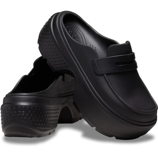 Stomp Women's Loafer Black Leather Chunky Sole Slip On Comfort 36 37 Sizes Stylish Exaggerated Sole for Daring Bold Look - Image 13