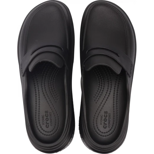 Stomp Women's Loafer Black Leather Chunky Sole Slip On Comfort 36 37 Sizes Stylish Exaggerated Sole for Daring Bold Look - Image 3