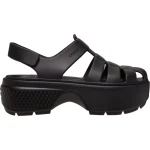 Stomp Fisherman Sandal for Women Black Closed Toe Design with Adjustable Back Strap for a Tailored Fit Available in Sizes 39 40 Chunky Lug Sole for Style and Traction - Crocs