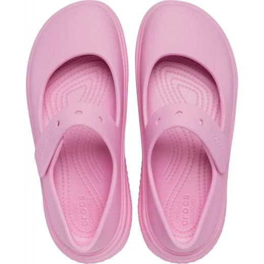 Stomp Mary Jane Women's Shoes Pink Color Sizes 36 37 Adjustable Front Strap with Jibbitz Holes Chunky Exaggerated Lug Soles Fashionable Design Stylish and Bold Footwear - Crocs - Image 11