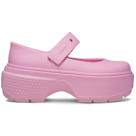 Stomp Mary Jane Women's Shoes Pink Color Sizes 36 37 Adjustable Front Strap with Jibbitz Holes Chunky Exaggerated Lug Soles Fashionable Design Stylish and Bold Footwear - Crocs - Image 14