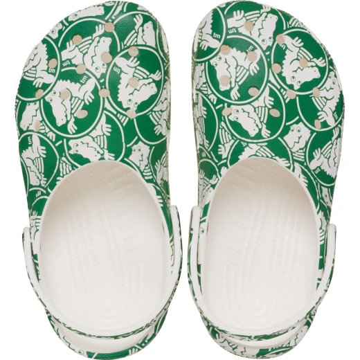 Crocs Kids Classic Duke Print Clog Green 33 34 Comfortable Slip On Shoes - Crocs - Image 3