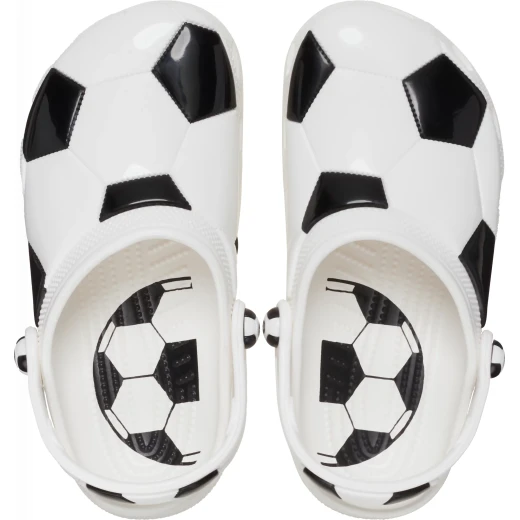 Crocs Kids Soccer Ball Clog White 33 34 Lightweight Comfortable Breathable Water Resistant Easy Clean Featuring Iconic Crocs Comfort for Children Aged 1 5 Years Old - Crocs - Image 4