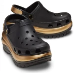 Crocs Unisex Mega Crush Metallic Clog Multicolor 48 49 Featuring Bold Metallic Midsole and Customizable with Jibbitz Charms Perfect for Comfort and Style - Crocs