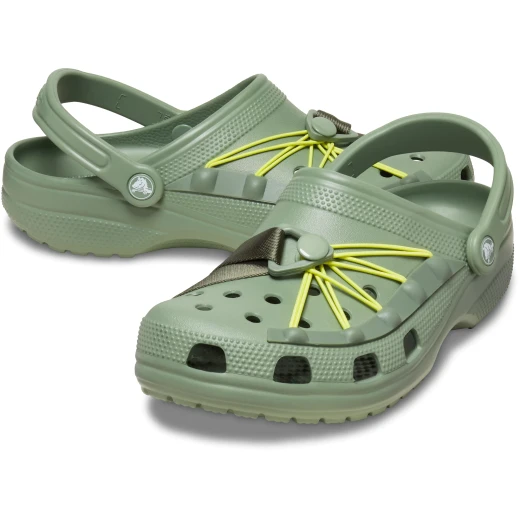 Crocs Unisex Classic Bungee Cord Clog Green 36 37 Lightweight Comfort - Crocs - Image 4