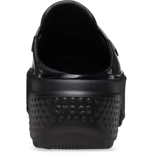 Dr. Martens Women's Stomp High Shine Loafer Black Leather Slip On Chunky Platform Shoes Sizes 36 37 Comfortable Stylish Modern Design Featuring Exaggerated Soles - Crocs - Image 13
