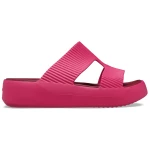 Crocs Women's Getaway Groove Platform Sandals Pink Dragon Fruit H-Strap WMNS Stylish Platform Shoes for Women Sizes 39 40 Lightweight Croslite Material - Crocs