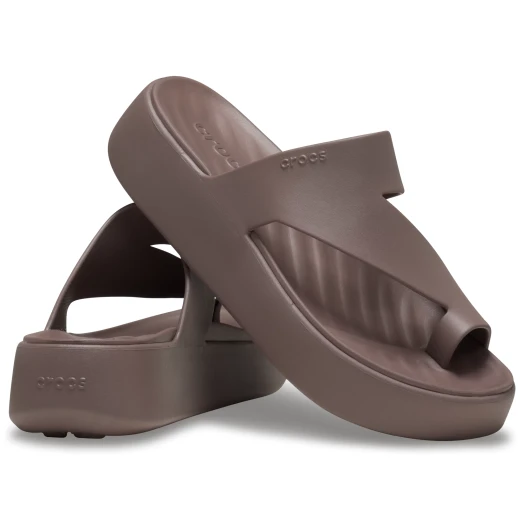 Crocs Women's Getaway Platform Toe Loop Sandals with Free Feel Technology, Brown, Sizes 39-40, Comfortable and Stylish for Women, Perfect for Getaways and Everyday Wear - Crocs - Image 3