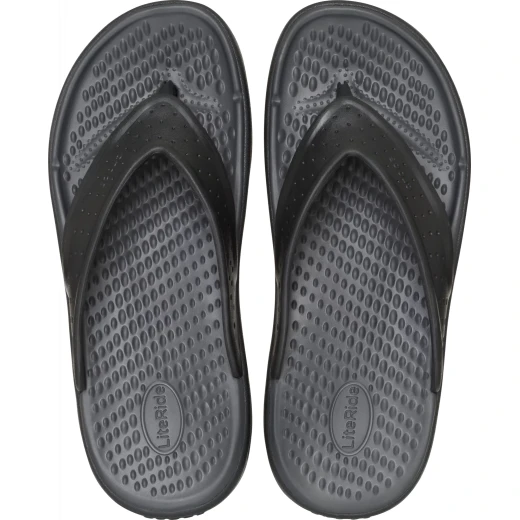 Crocs Men's InMotion Flip Flops: Experience Unrivaled Comfort with LiteRide Foam and Free Feel Technology, Sizes 39-40, Black, Perfect for Everyday Wear and Enhanced Support - Crocs - Image 3