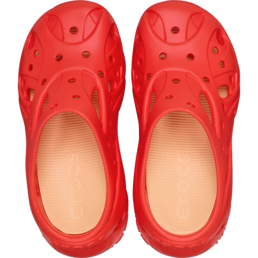 Caged Clog Women's Red Comfort Shoes with LiteRide Footbed and Bold Sculpting Design, Includes 24 Jibbitz Holes for Customization, Sizes 36 37 - Crocs - Image 6