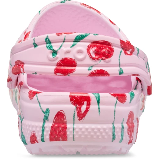 Crocs Toddlers' Classic Fresh Fruits Clog Pink with Fun Fruit Prints, Lightweight Croslite Foam Construction, Sizes 24-25 - Crocs - Image 4