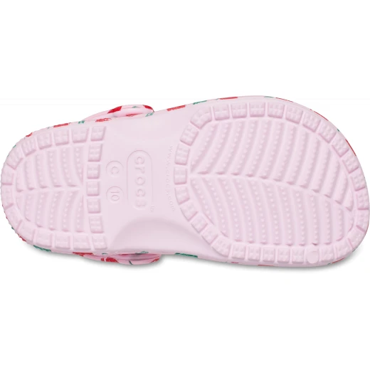 Crocs Toddlers' Classic Fresh Fruits Clog Pink, Featuring Fun Fruit Prints, Lightweight Croslite Foam Construction, Sizes 27 28 for Comfortable Everyday Wear, Ideal for Toddlers - Crocs - Image 5